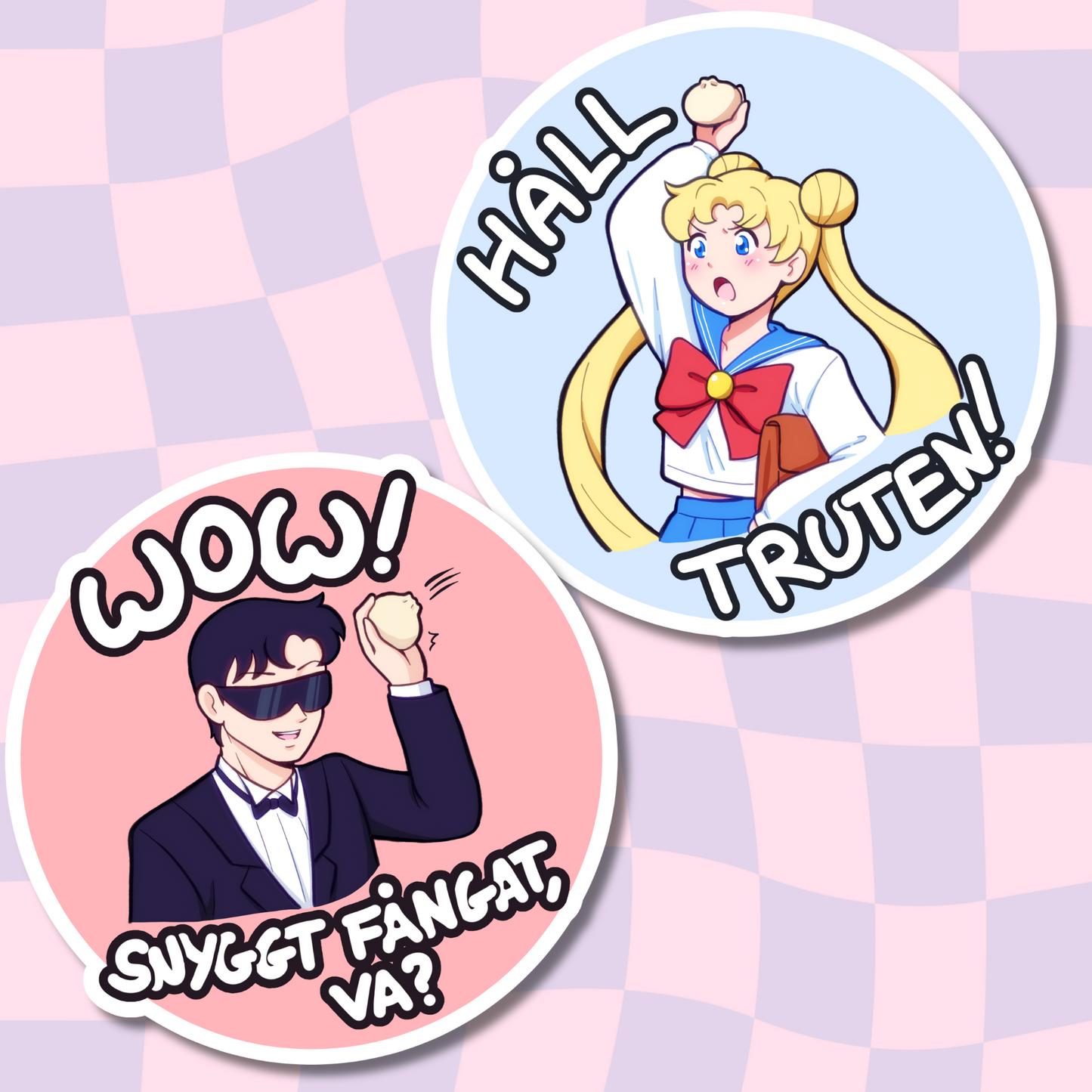 Sailor Moon Swedish Dub Stickers
