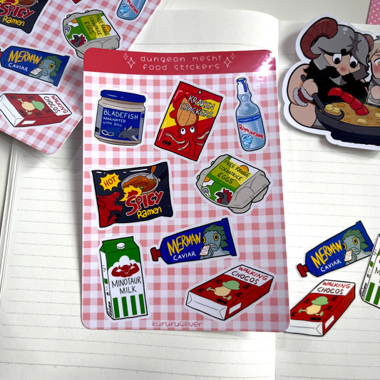 Delicious in Dungeon Monster Food Sticker Sheet