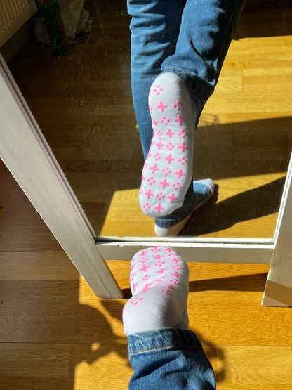 Gamer Cat Crew Socks with Grips