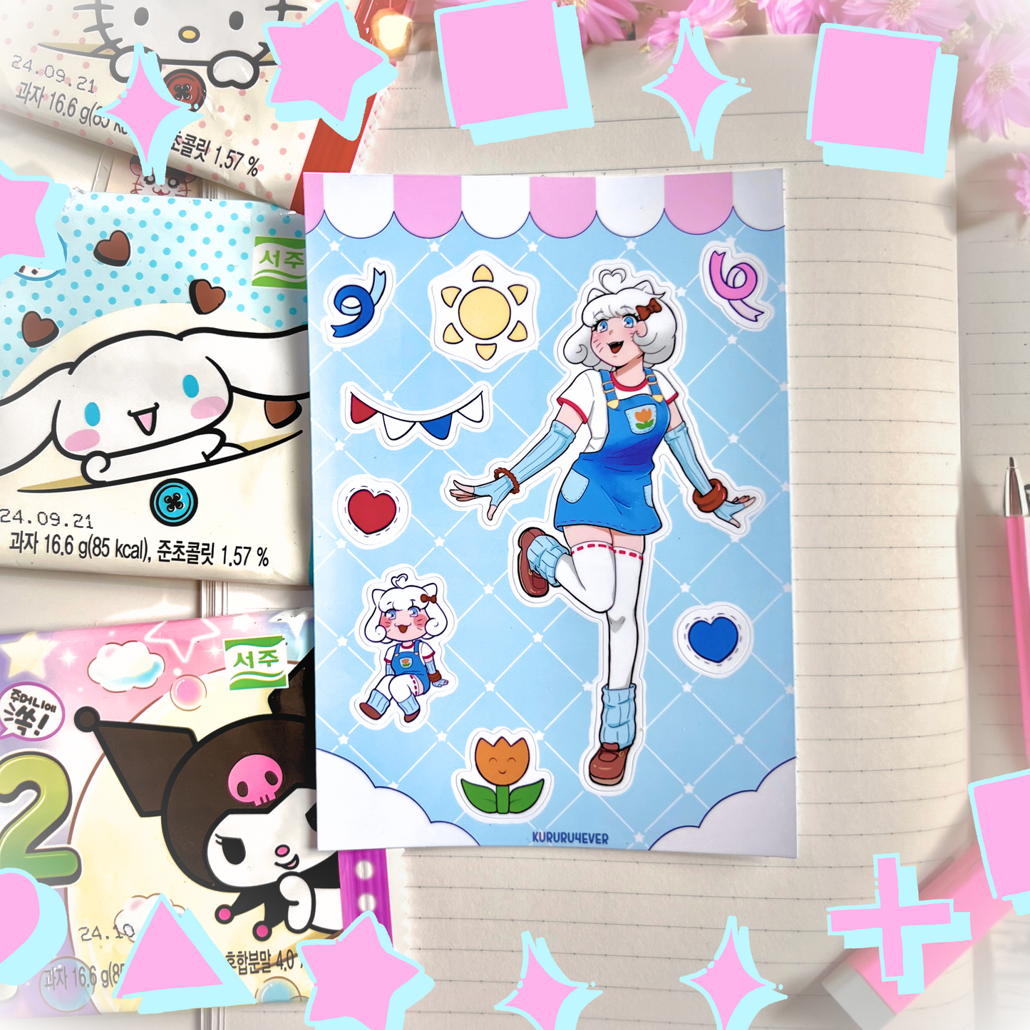 Cute Sanrio Inspired Sticker Sheets