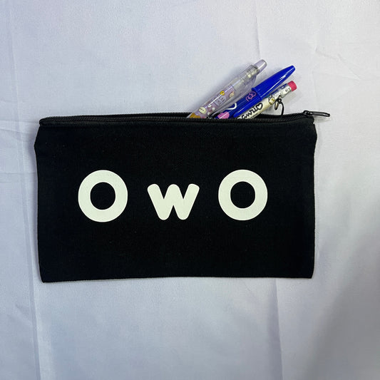 OwO and UwU Pencil Cases or Makeup Pouches
