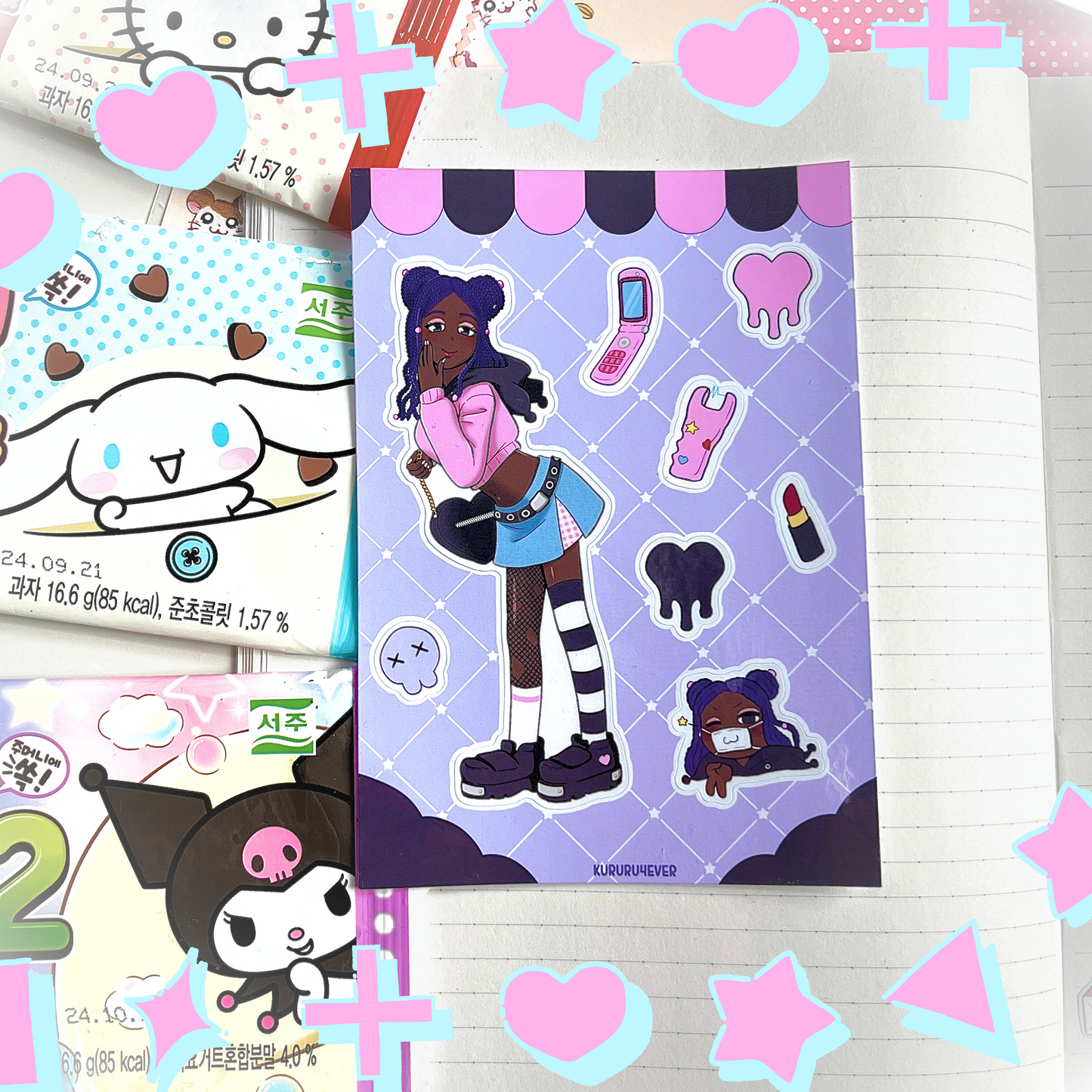 Cute Sanrio Inspired Sticker Sheets
