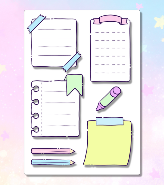 Mini Memo Sticker Sheet