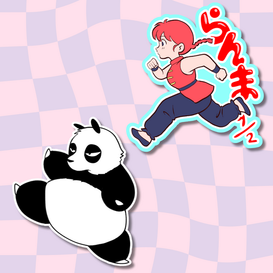 Ranma 1/2 & Genma Stickers