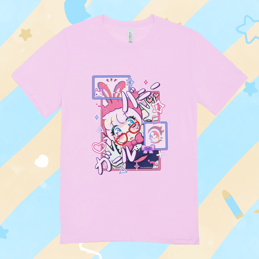 Limited Bunny Girl Pink Shirt 100% Cotton