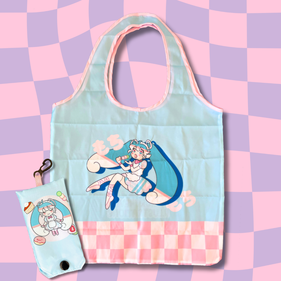 Mochi Miku Foldable Shopping Bag