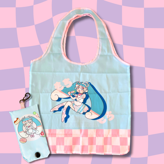 Mochi Miku Foldable Shopping Bag