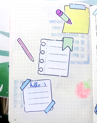 Mini Memo Sticker Sheet