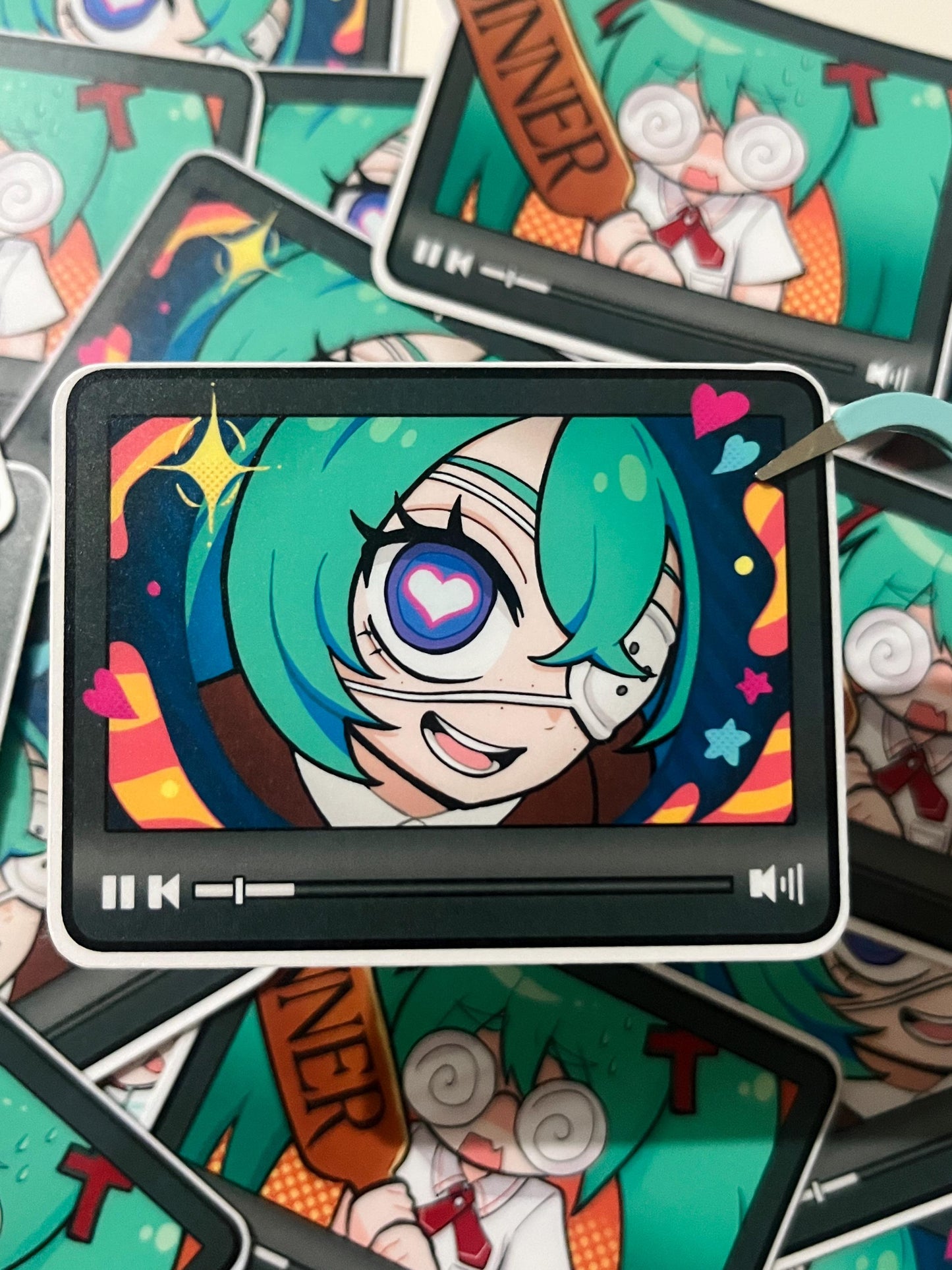 Vocaloid Songs Stickers Bundle - Mesmerizer, Monitoring & Confessions of a Rotten Girl (set of 3)