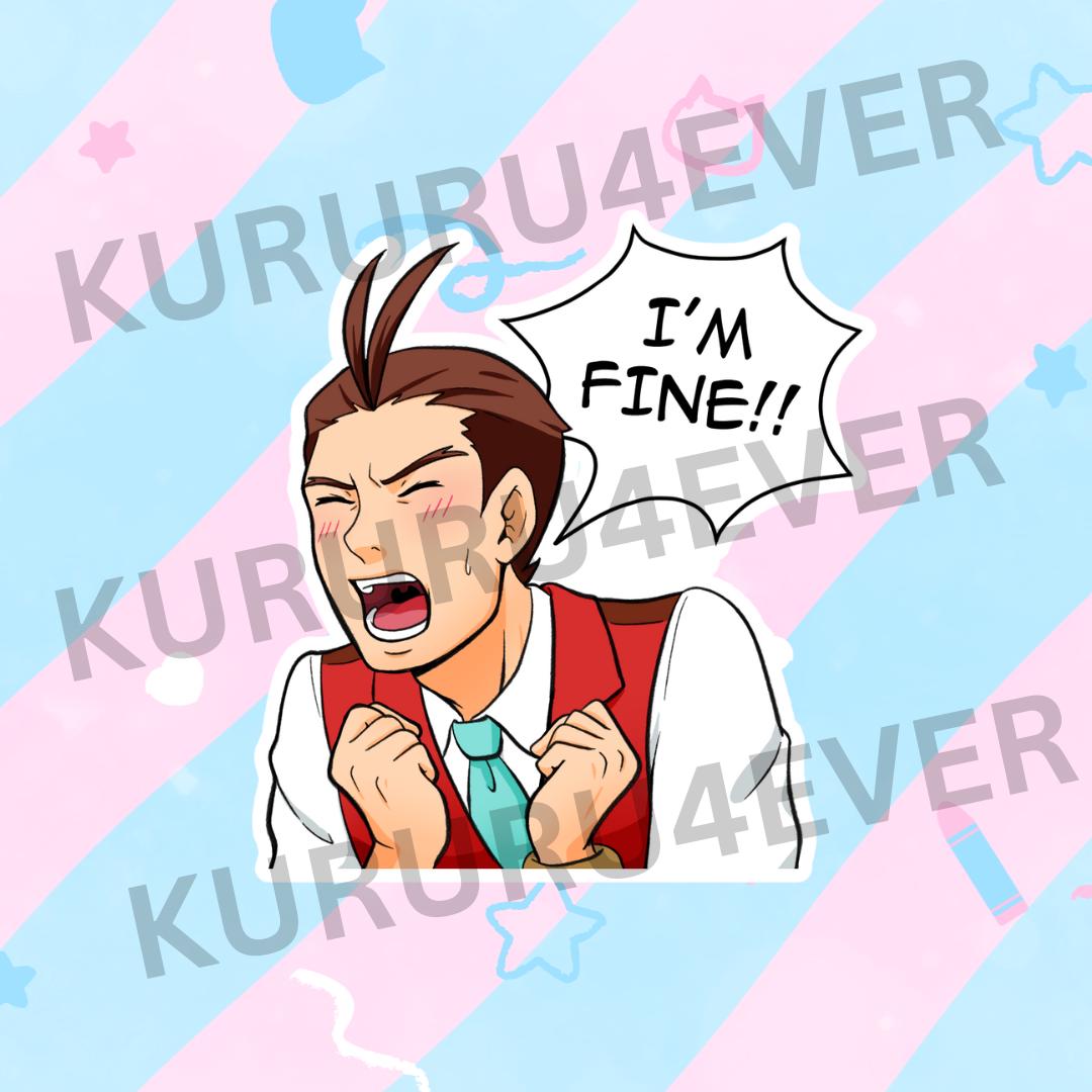 Phoenix Wright & Apollo Justice Stickers - Ace Attorney