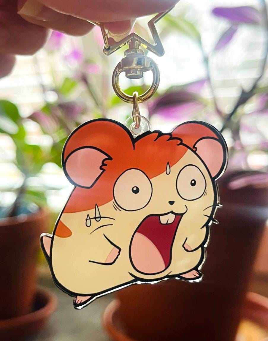 Hamtaro SHOOK, Double Sided Keychain