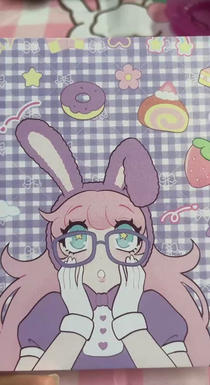 Pearlescent Print Bunny Girl