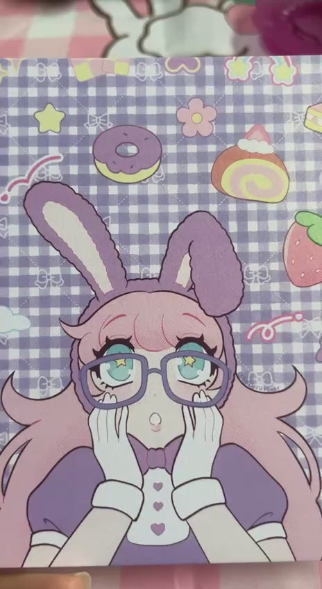 Pearlescent Print Bunny Girl